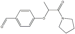 4-{[1-oxo-1-(pyrrolidin-1-yl)propan-2-yl]oxy}benzaldehyde 구조식 이미지