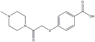 4-{[2-(4-methylpiperazin-1-yl)-2-oxoethyl]sulfanyl}benzoic acid 구조식 이미지