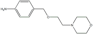 4-{[2-(morpholin-4-yl)ethoxy]methyl}aniline Structure