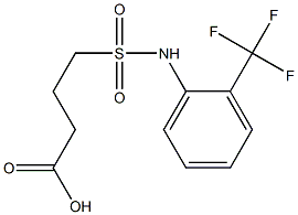 4-{[2-(trifluoromethyl)phenyl]sulfamoyl}butanoic acid Structure