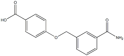 4-{[3-(aminocarbonyl)benzyl]oxy}benzoic acid 구조식 이미지