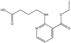 4-{[3-(ethoxycarbonyl)pyridin-2-yl]amino}butanoic acid 구조식 이미지