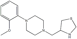 4-{[4-(2-methoxyphenyl)piperazin-1-yl]methyl}-1,3-thiazolidine 구조식 이미지