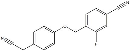 4-{[4-(cyanomethyl)phenoxy]methyl}-3-fluorobenzonitrile 구조식 이미지