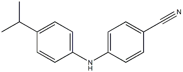 4-{[4-(propan-2-yl)phenyl]amino}benzonitrile Structure