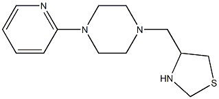 4-{[4-(pyridin-2-yl)piperazin-1-yl]methyl}-1,3-thiazolidine Structure