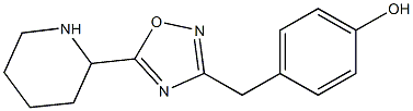 4-{[5-(piperidin-2-yl)-1,2,4-oxadiazol-3-yl]methyl}phenol 구조식 이미지