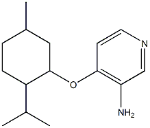 4-{[5-methyl-2-(propan-2-yl)cyclohexyl]oxy}pyridin-3-amine Structure