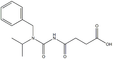 4-{[benzyl(propan-2-yl)carbamoyl]amino}-4-oxobutanoic acid 구조식 이미지