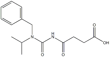 4-{[benzyl(propan-2-yl)carbamoyl]amino}-4-oxobutanoic acid Structure