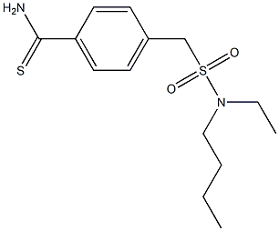 4-{[butyl(ethyl)sulfamoyl]methyl}benzene-1-carbothioamide Structure