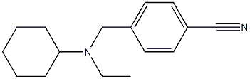 4-{[cyclohexyl(ethyl)amino]methyl}benzonitrile Structure