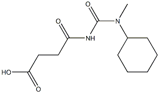 4-{[cyclohexyl(methyl)carbamoyl]amino}-4-oxobutanoic acid 구조식 이미지