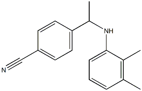 4-{1-[(2,3-dimethylphenyl)amino]ethyl}benzonitrile 구조식 이미지