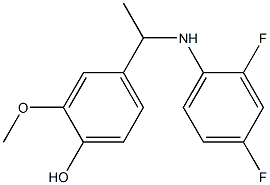 4-{1-[(2,4-difluorophenyl)amino]ethyl}-2-methoxyphenol Structure