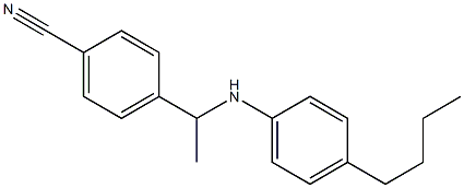 4-{1-[(4-butylphenyl)amino]ethyl}benzonitrile Structure