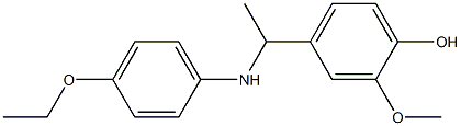 4-{1-[(4-ethoxyphenyl)amino]ethyl}-2-methoxyphenol 구조식 이미지