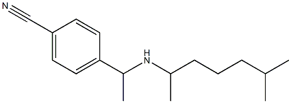 4-{1-[(6-methylheptan-2-yl)amino]ethyl}benzonitrile 구조식 이미지