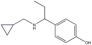 4-{1-[(cyclopropylmethyl)amino]propyl}phenol 구조식 이미지