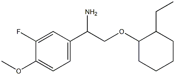 4-{1-amino-2-[(2-ethylcyclohexyl)oxy]ethyl}-2-fluoro-1-methoxybenzene Structure