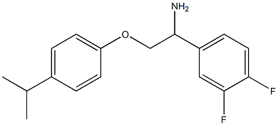 4-{1-amino-2-[4-(propan-2-yl)phenoxy]ethyl}-1,2-difluorobenzene Structure