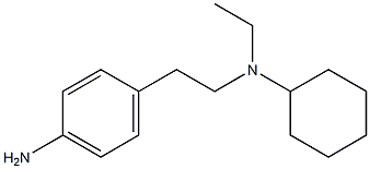 4-{2-[cyclohexyl(ethyl)amino]ethyl}aniline Structure