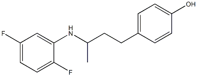 4-{3-[(2,5-difluorophenyl)amino]butyl}phenol Structure