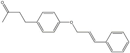 4-{4-[(3-phenylprop-2-en-1-yl)oxy]phenyl}butan-2-one Structure