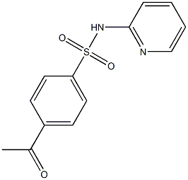 4-acetyl-N-(pyridin-2-yl)benzene-1-sulfonamide 구조식 이미지
