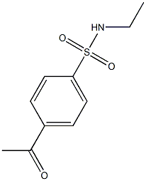 4-acetyl-N-ethylbenzene-1-sulfonamide Structure