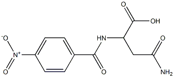 4-amino-2-[(4-nitrobenzoyl)amino]-4-oxobutanoic acid Structure