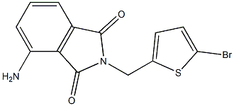 4-amino-2-[(5-bromothiophen-2-yl)methyl]-2,3-dihydro-1H-isoindole-1,3-dione 구조식 이미지