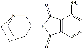 4-amino-2-{1-azabicyclo[2.2.2]octan-3-yl}-2,3-dihydro-1H-isoindole-1,3-dione 구조식 이미지