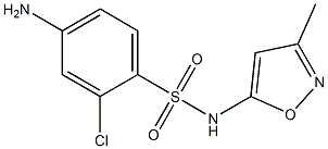 4-amino-2-chloro-N-(3-methyl-1,2-oxazol-5-yl)benzene-1-sulfonamide Structure