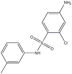 4-amino-2-chloro-N-(3-methylphenyl)benzene-1-sulfonamide 구조식 이미지