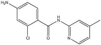 4-amino-2-chloro-N-(4-methylpyridin-2-yl)benzamide Structure