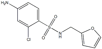 4-amino-2-chloro-N-(furan-2-ylmethyl)benzene-1-sulfonamide 구조식 이미지