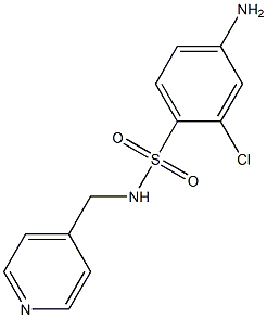 4-amino-2-chloro-N-(pyridin-4-ylmethyl)benzene-1-sulfonamide Structure