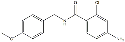 4-amino-2-chloro-N-[(4-methoxyphenyl)methyl]benzamide Structure