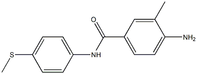 4-amino-3-methyl-N-[4-(methylsulfanyl)phenyl]benzamide Structure