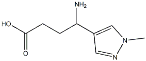 4-amino-4-(1-methyl-1H-pyrazol-4-yl)butanoic acid 구조식 이미지