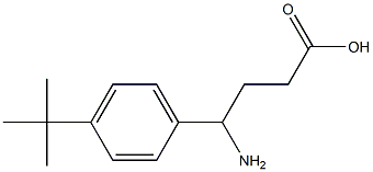 4-amino-4-(4-tert-butylphenyl)butanoic acid 구조식 이미지