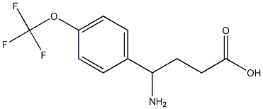 4-amino-4-[4-(trifluoromethoxy)phenyl]butanoic acid 구조식 이미지