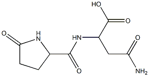 4-amino-4-oxo-2-{[(5-oxopyrrolidin-2-yl)carbonyl]amino}butanoic acid Structure