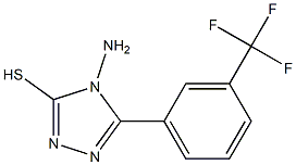 4-amino-5-[3-(trifluoromethyl)phenyl]-4H-1,2,4-triazole-3-thiol 구조식 이미지