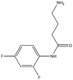 4-amino-N-(2,4-difluorophenyl)butanamide Structure