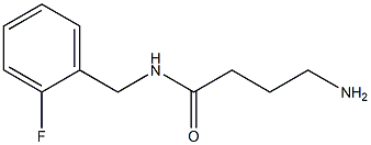 4-amino-N-(2-fluorobenzyl)butanamide Structure
