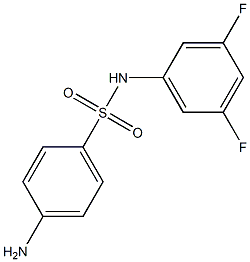 4-amino-N-(3,5-difluorophenyl)benzenesulfonamide Structure