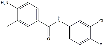 4-amino-N-(3-chloro-4-fluorophenyl)-3-methylbenzamide Structure