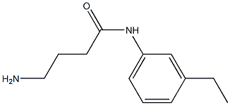 4-amino-N-(3-ethylphenyl)butanamide Structure